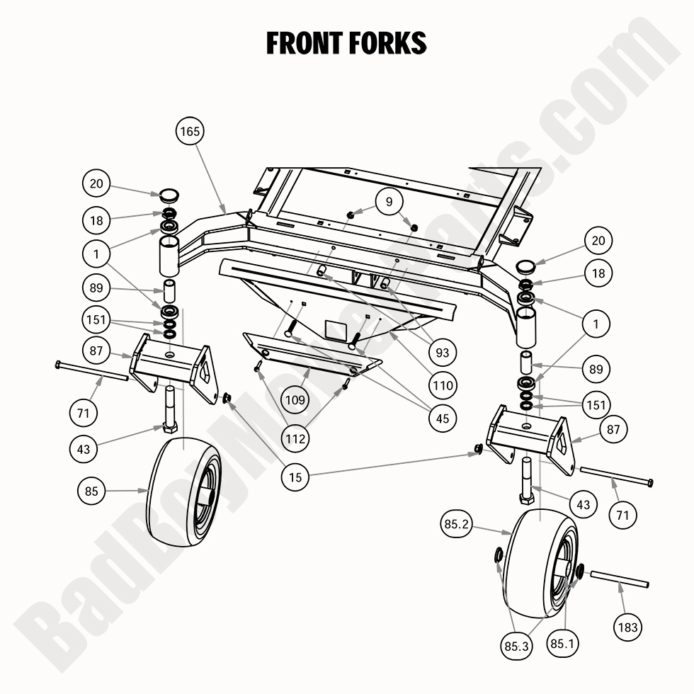 2020 Rebel - Front Forks
